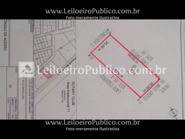 CARLINDA (MT): IMÓVEL 1.000,00 m², localizado em Carlinda - MT