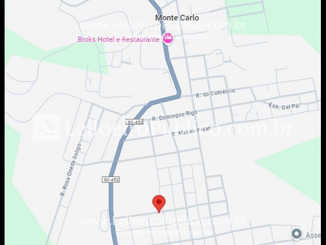 MONTE CARLO (SC): IMÓVEL URBANO 330,00 m², localizado em Monte Carlo - SC