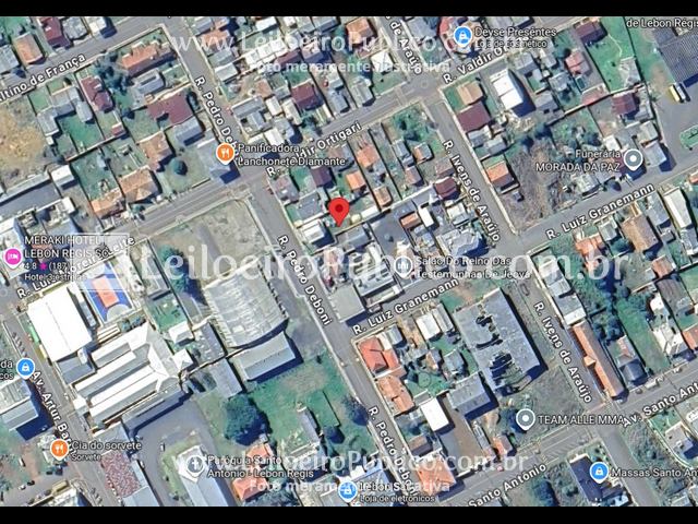 LEBON RÉGIS (SC): FRAÇÃO DE 450,00 m² DE TERRENO , localizado em Lebon Régis - SC