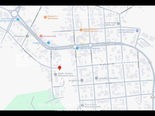 GALVÃO (SC): IMÓVEL 1.672,06 m², localizado em Galvão - SC, bairro Zona Urbana