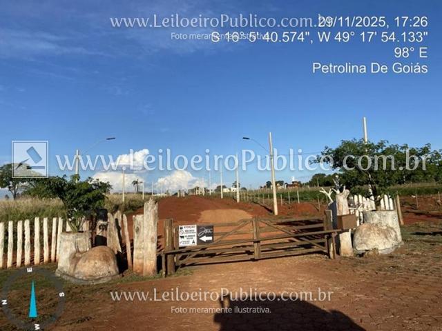 PETROLINA DE GOIÁS (GO): LOTE, localizado em Petrolina De Goiás - GO