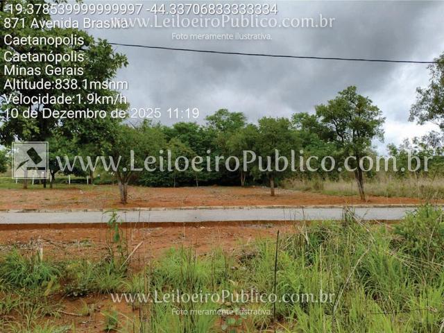 CAETANÓPOLIS (MG): LOTE, localizado em Caetanópolis - MG