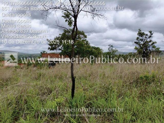 CAETANÓPOLIS (MG): LOTE, localizado em Caetanópolis - MG